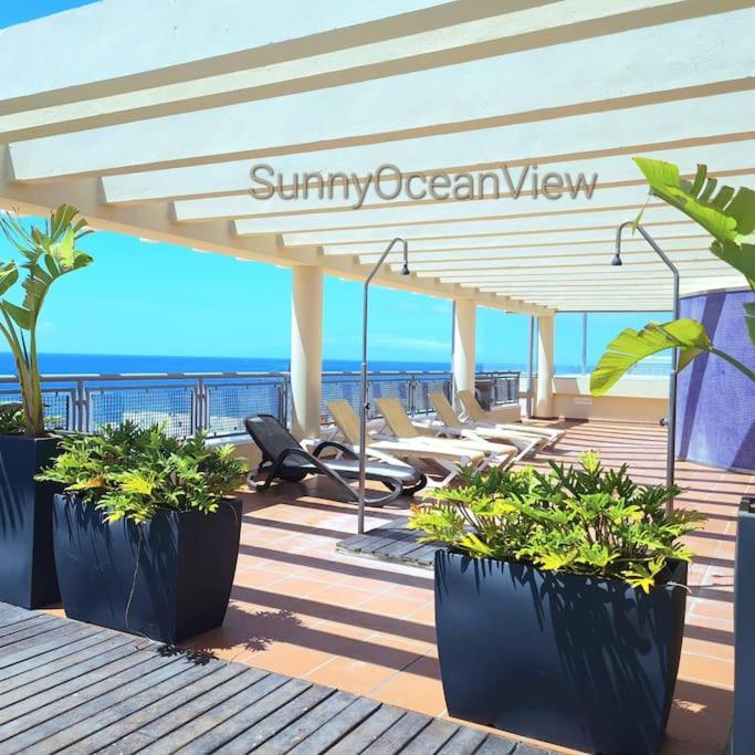Sunny Ocean View Apartment Palm-mar Dış mekan fotoğraf